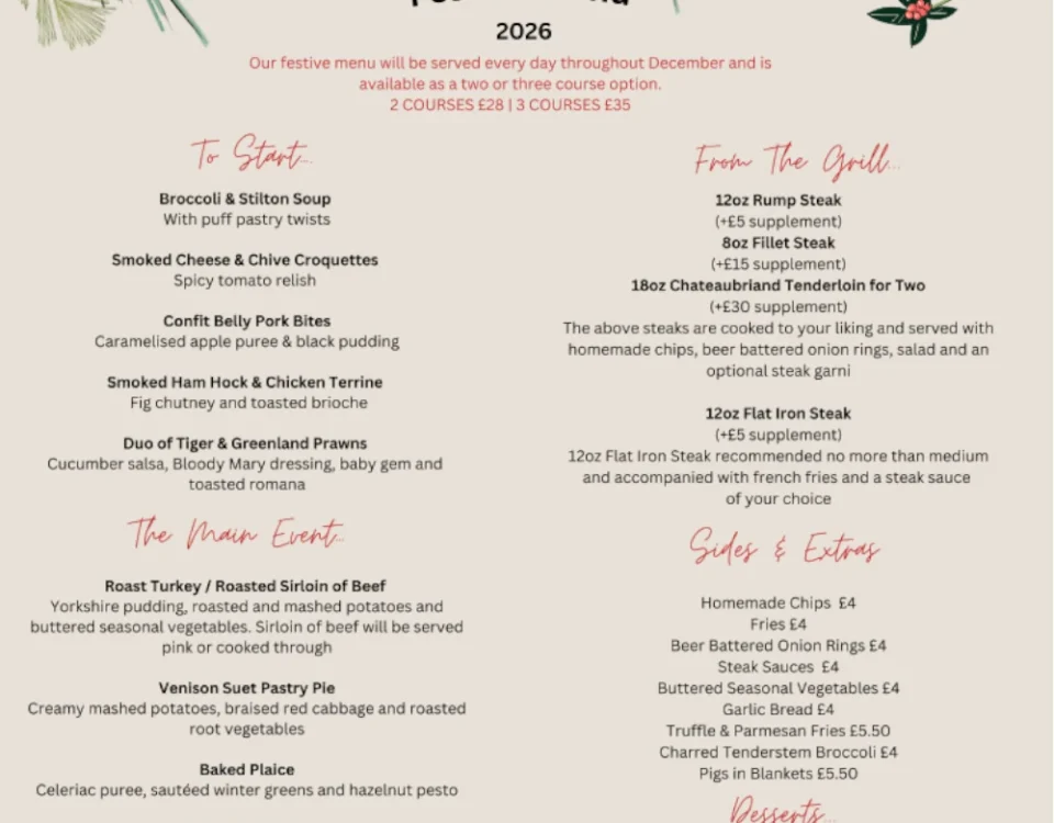 Festive Menu 2026